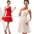 New Fashion simple chiffon china short party dress pattern.OEM orders are welcome.